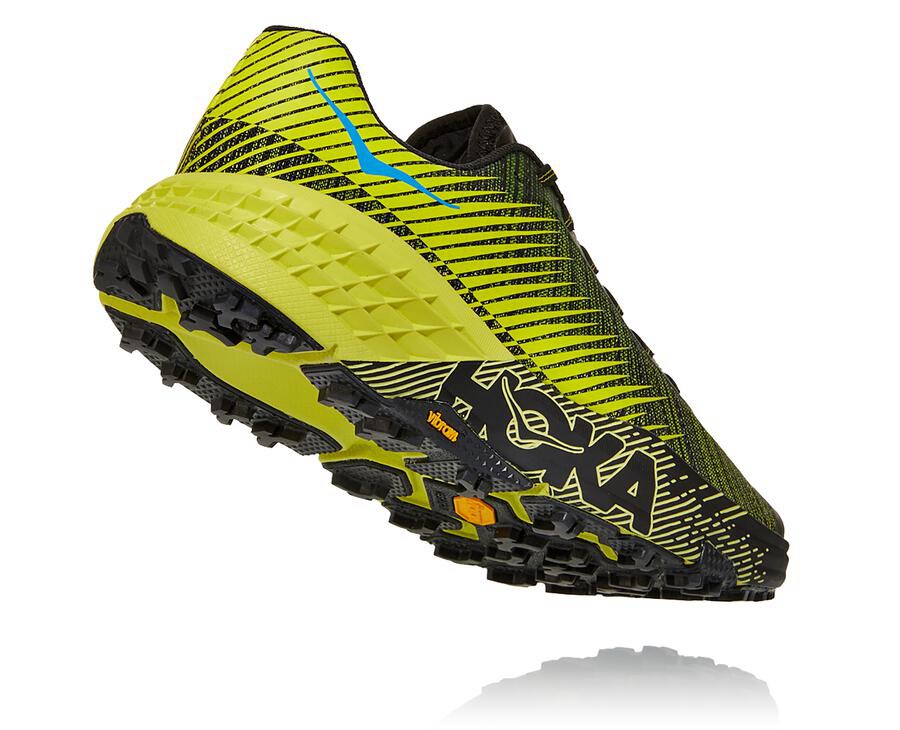 Hoka One One Spor Ayakkabı Erkek Siyah/Yeşil - Evo Speedgoat - MX8307291